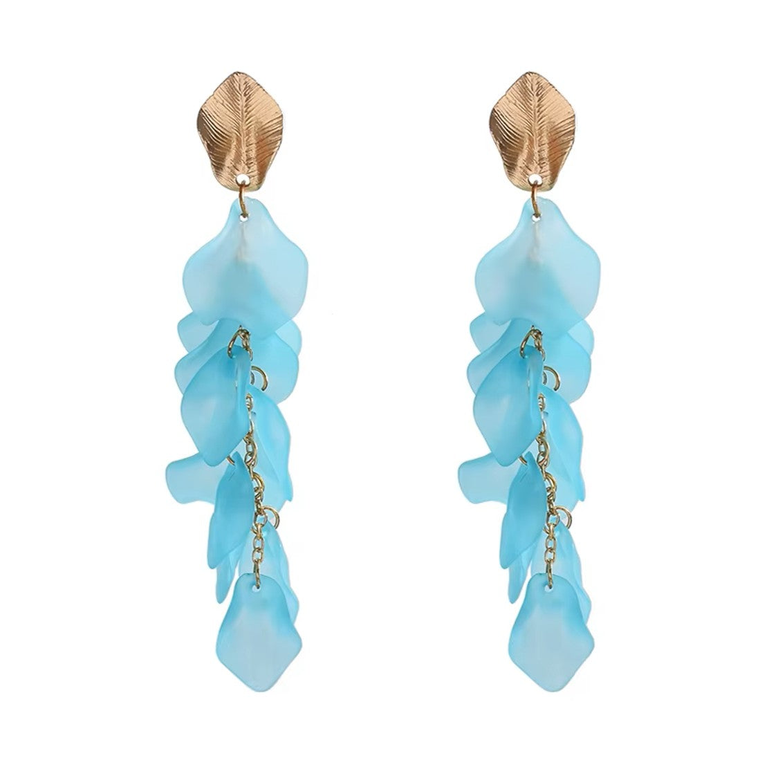 Seaside Bloom Acrylic Petal Earrings