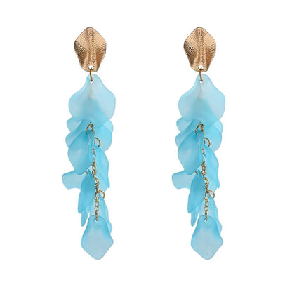 Seaside Bloom Acrylic Petal Earrings