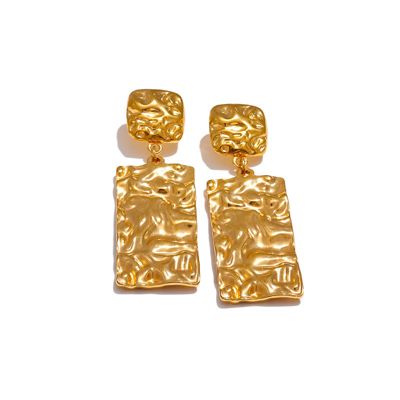 Lustre Gold Sculptural Earrings