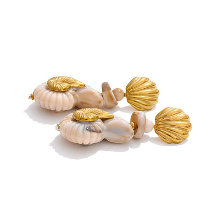 Riviera Shell Statement Earrings