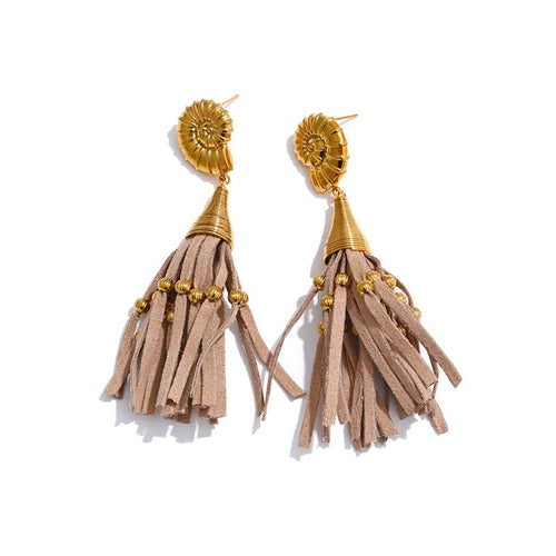 Nautilus Tassel Earrings