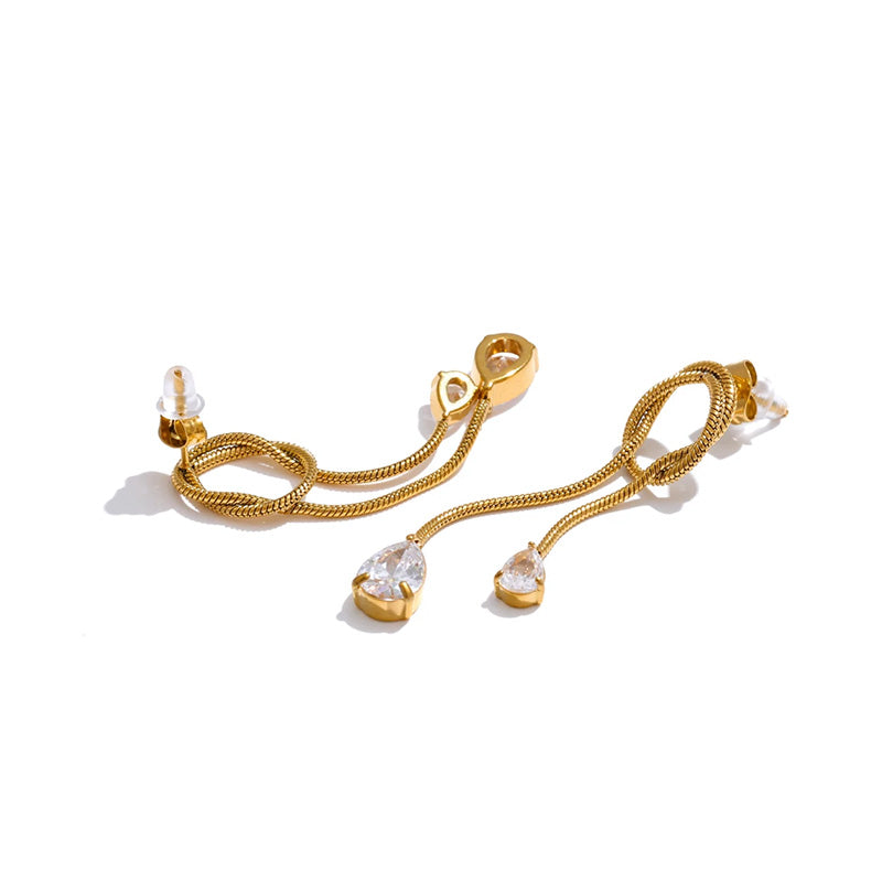 Eclat Gold Drop Earrings