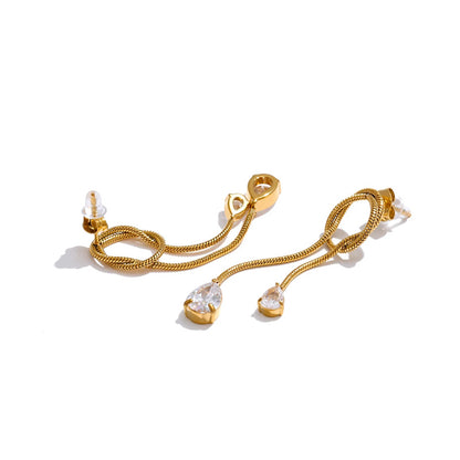 Eclat Gold Drop Earrings