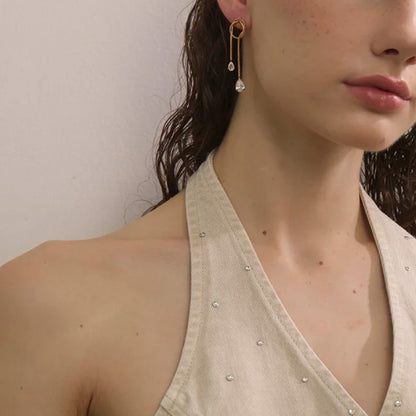 Eclat Gold Drop Earrings