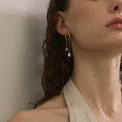 Eclat Gold Drop Earrings