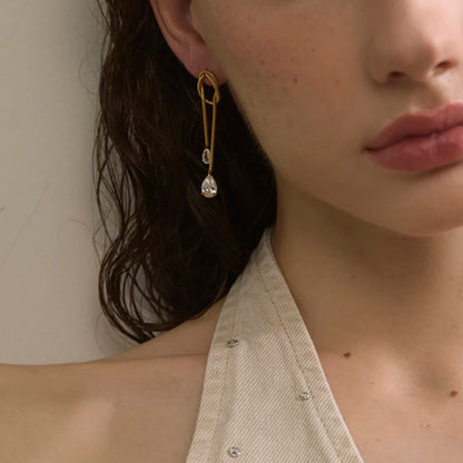 Eclat Gold Drop Earrings
