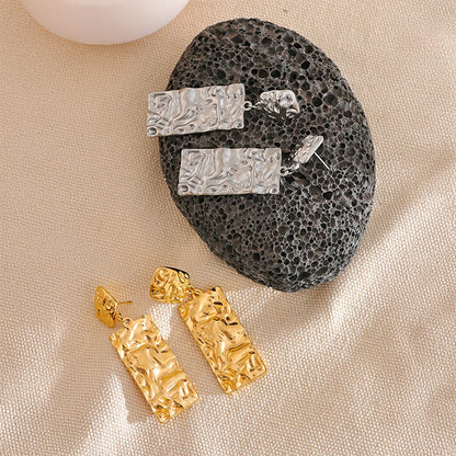 Lustre Gold Sculptural Earrings