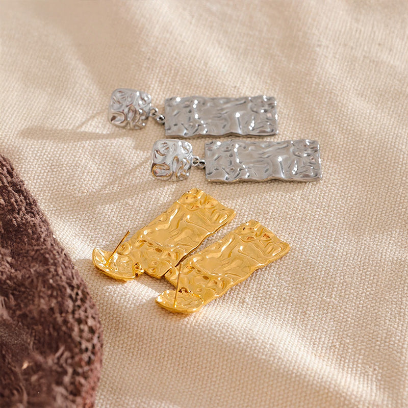 Lustre Gold Sculptural Earrings