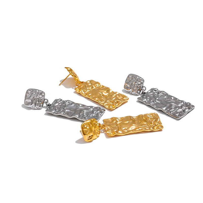 Lustre Gold Sculptural Earrings