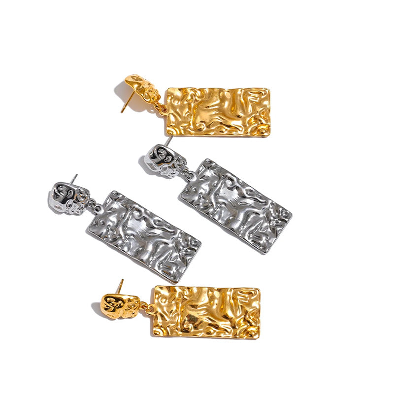 Lustre Gold Sculptural Earrings