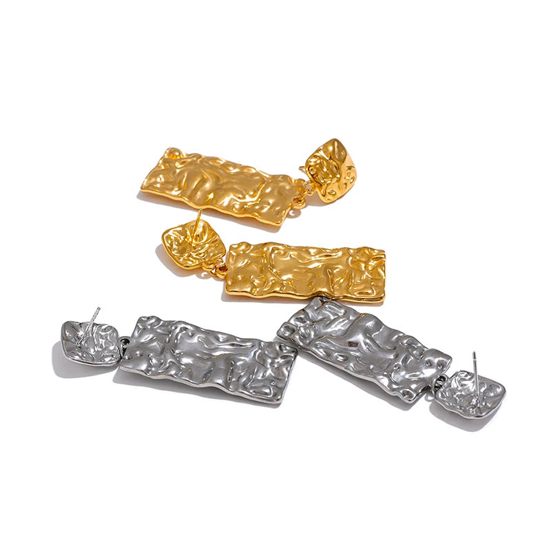 Lustre Gold Sculptural Earrings