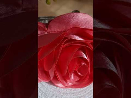 Rose Chic Petal Clutch Bag