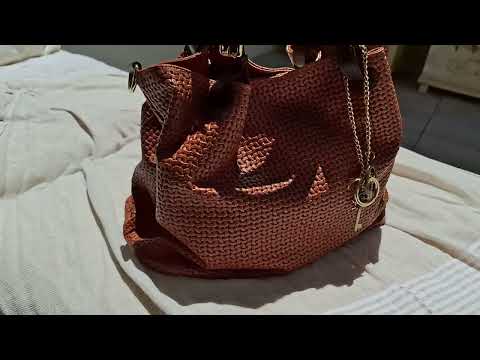 Keyluck Woven Leather Tote Bag
