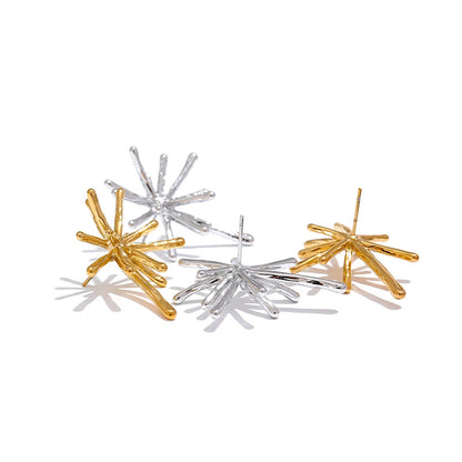 Spark Gold Burst Earrings