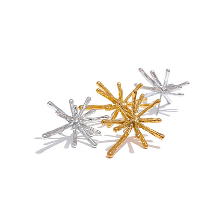 Spark Gold Burst Earrings
