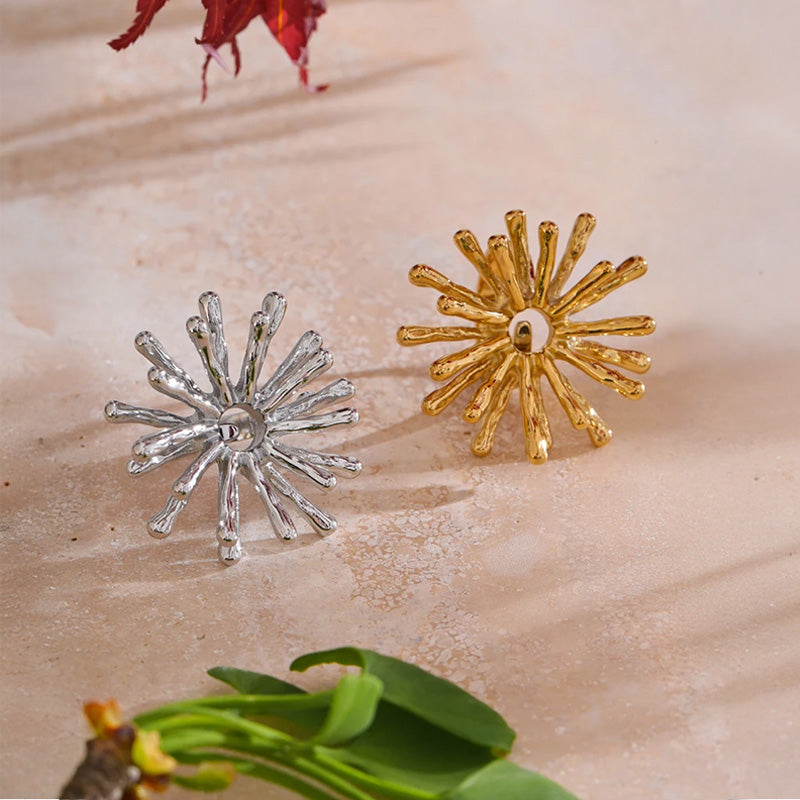 Spark Gold Burst Ring