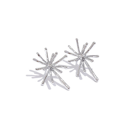 Spark Gold Burst Earrings