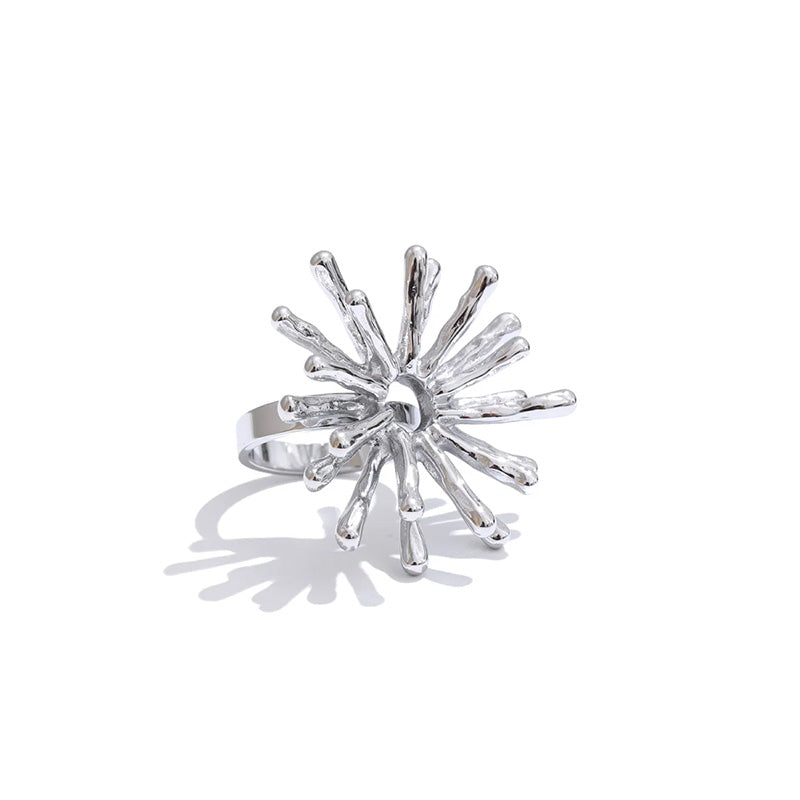 Spark Gold Burst Ring