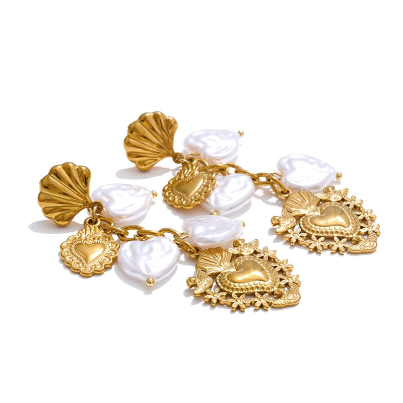 Venus Shell Pearl Earrings