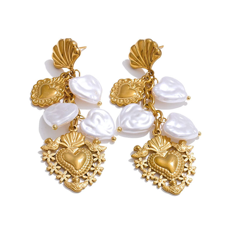 Venus Shell Pearl Earrings