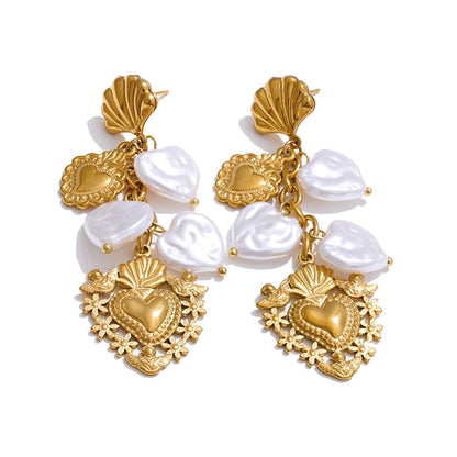Venus Shell Pearl Earrings