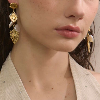 Venus Shell Pearl Earrings