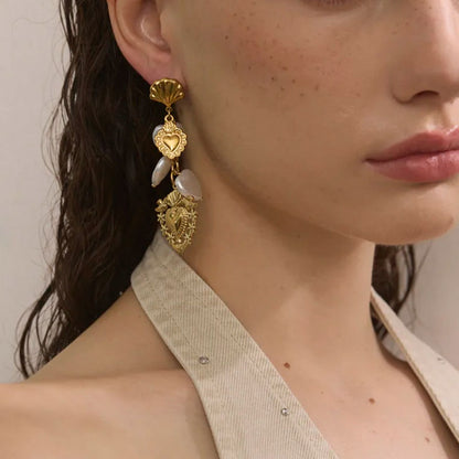 Venus Shell Pearl Earrings