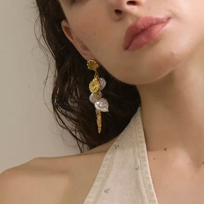 Venus Shell Pearl Earrings