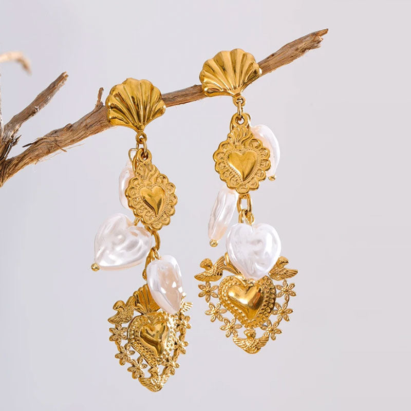 Venus Shell Pearl Earrings