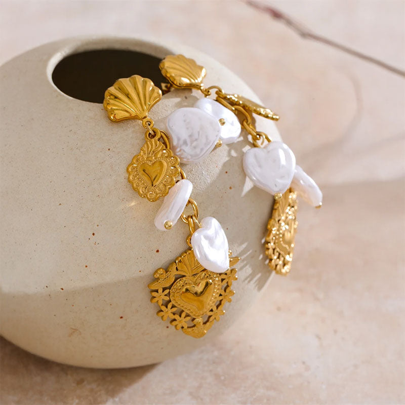 Venus Shell Pearl Earrings