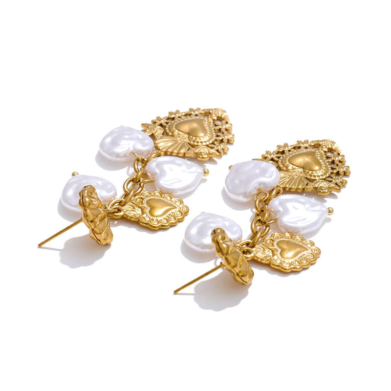Venus Shell Pearl Earrings