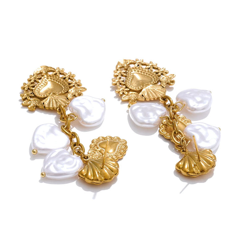 Venus Shell Pearl Earrings