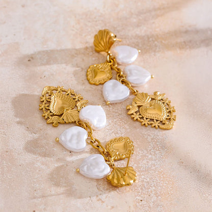 Venus Shell Pearl Earrings